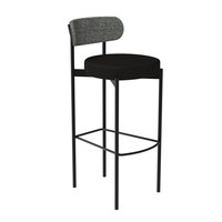 Chaise de bar nordique de luxe léger en bois pour restaurant, mobilier commercial moderne pour cuisine et salle à manger