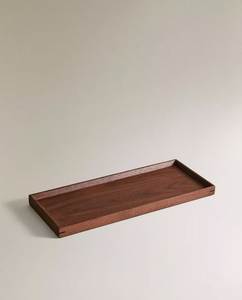 Luxury wooden rectangular tray multipurpose serving platter handmade sturdy finish perfect <b>for</b> <b>kitchen</b> dining table <b>decor</b> use - Product Image 1