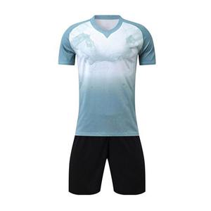 Camisetas de Fútbol Personalizadas para Hombre con Mangas Cortas, Diseño Transpirable, Nombre y Número del Equipo Personalizados - Uniforme de Fútbol Dorado - Product Image 1