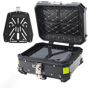 Baúl de Motocicleta Impermeable de Aleación de Aluminio de 25L, Caja de Almacenamiento <span class=keywords><strong>para</strong></span> Motocicleta, Baúl Trasero Superior <span class=keywords><strong>para</strong></span> Motocicleta - Product Image 1