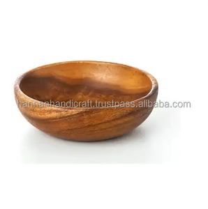 ชามไม้คุณภาพสูงสำหรับห้องครัวและโต๊ะอาหาร ชามไม้เสิร์ฟรูปทรงตามสั่ง สินค้าขายดี - Product Image 2