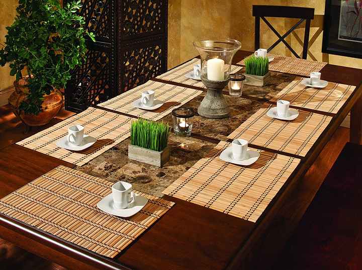 Vietnam Wholesale EcoFriendly Bamboo Placemats Rustic Home Sustainable
