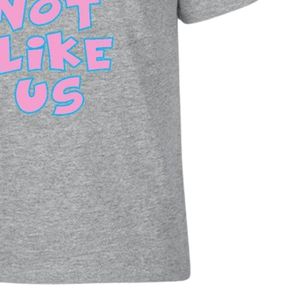 Camiseta Heather Gray de manga corta con cuello redondo y estampado gráfico rosa, ropa informal para el día a día, ropa cómoda para la calle - Product Image 6