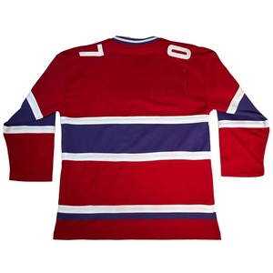 Maillot de hockey sur glace unisexe de qualité supérieure, fabriqué en usine, dernier design imprimé, sans manches, col en V, 100 % polyester, logo d'équipe personnalisé, prix compétitif - Product Image 2