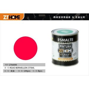 Pintura Acrílica ROJO BERMELLÓN 375ml - Product Image 3