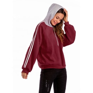 Sudaderas Extra Grandes Personalizables de Moda Urbana para Mujer, Otoño/Invierno, Tejidas, 100% Algodón, Transpirables, con Logotipo Frontal - Product Image 5