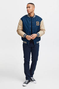 Veste bomber en cuir pour homme sur mesure, classique, d'hiver, style universitaire, avec logo brodé, commande en gros OEM/ODM - Product Image 2