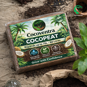 Bloque de Fibra de Coco de 5 kg, Bajo en Sal, Coco Peat Lavado, Biodegradable, Ecológico para Plantas, Reemplazo de Tierra para Jardín Hidropónico - Product Image 5