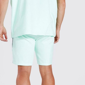 High Quality 100% Cotton Solid Printed Shorts <b>Set</b> Men Breathable Regular Fit Customizable Logo Eco-Friendly 2 Piece Summer - Product Image 3