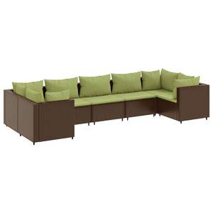 Set Lounge da Giardino Marrone e Verde per Collezione di Mobili da Esterno - Product Image 2