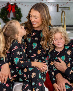 Personalized <b>Christmas</b> Family <b>Pajama</b> Set 100% Polyester Casual <b>Matching</b> Holiday Sleepwear Festive Family Clothing Collection - Product Image 5