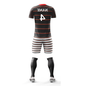 Sportswear Set Design Your Own Soccer Wear Suit <b>Compression</b> Short Sleeve T-Shirt with Shorts Set Full Kit Football Uniform Set - Product Image 5