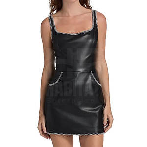 Dernier design, confortable, en cuir véritable, robe pour femmes, matière durable, texture douce, parfait pour une utilisation décontractée - Product Image 2