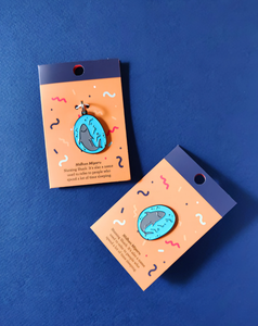 เข็มกลัดเคลือบลายฉลามพยาบาล ดีไซน์โลหะ ขายดี รับผลิตตามสั่ง ขายส่ง - Product Image 1