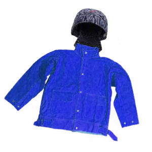 Chaqueta de Soldador Resistente al Fuego de Larga Duración, Chaqueta de Seguridad Industrial Ignífuga, Resistente al Calor de 500°C a 1000°C, Costuras Soldadas - Product Image 6