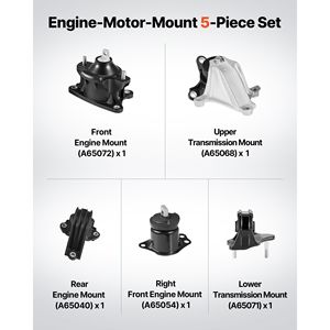 Kit de Reemplazo de Soporte de Motor y Transmisión Compatible con Honda Accord 2.4L L4 2013-2017, Juego de 5, Alternativa OEM - Product Image 2