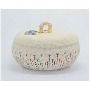 Juego de Cestas de Almacenamiento Hechas a Mano de Ratán Natural, Estilo Boho, Ecológicas y Aptas para Alimentos, Organizador Decorativo para Decoración Moderna del Hogar - Product Image 2