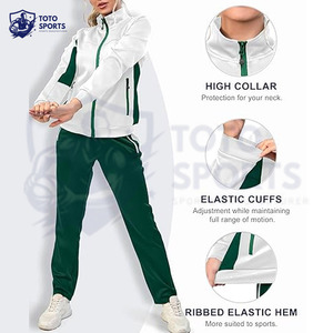 ชุดวอร์มออกกำลังกายผู้หญิง ดีไซน์ใหม่ทันสมัย พิมพ์โลโก้ได้ตามต้องการ จากผู้ผลิตที่ดีที่สุด เนื้อผ้าบางเบา ระบายอากาศได้ดี สวมใส่สบาย กระชับรูปร่าง - Product Image 3