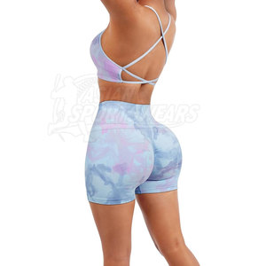 Ensembles de shorts de yoga professionnels pour femmes, taille haute unie, respirants, écologiques, vêtements de performance souples pour le yoga, le Pilates et la gym - Product Image 3