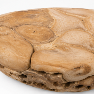 ARTERRA Premium Organic Teak Root Mosaic Eco-Friendly Handmade <b>Coffee</b> <b>Table</b> Oval Shape Accent <b>Table</b> Resort Lobby Living Room - Product Image 6