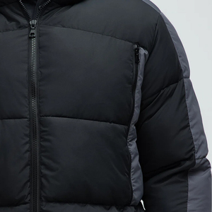 Veste matelassée unisexe personnalisée de haute qualité, style décontracté, col montant brillant, à capuche, vente en gros, toutes tailles - Product Image 4