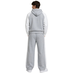 Sudadera con capucha Y2K con cremallera, conjunto deportivo jogger, corte ajustado, ropa urbana premium, ropa deportiva, fabricante mayorista OEM ODM - Product Image 2