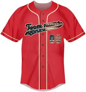OEM Wholesale Men Blank Baseball Jersey Custom Made Breathable Heat-Transfer Printed Team Softball Shirt Uniforms - Product Image 5