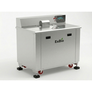 Broyeur de déchets alimentaires, capacité 100 kg/jour, acier inoxydable 304, moteur à induction, dispositif de mesure du poids en temps réel - Product Image 1