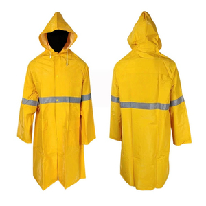 Manteau de pluie long personnalisé avec logo, en PVC et polyester respirant, réfléchissant, imperméable, idéal pour les voyages – Vente chaude - Product Image 6