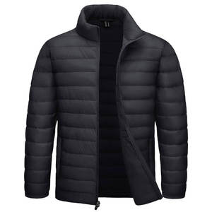 Doudoune matelassée à capuche haut de gamme pour homme, imperméable, chaude pour l'hiver, avec design personnalisé et coupe grande taille - Product Image 2