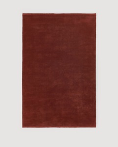Rust Red Abstract Tufted <b>Rug</b> Soft Plush Latex Backing for Living Room Bedroom Modern Minimalist Home Decor - Product Image 2