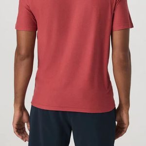 T-shirt pour homme vintage rouge avec logo personnalisé, coton doux de qualité supérieure, col rond décontracté, manches courtes, streetwear quotidien, mode estivale - Product Image 6