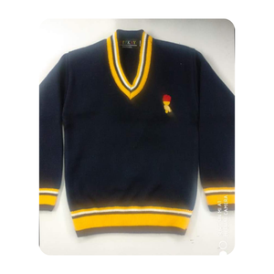 เสื้อสเวตเตอร์คอวีแบบคลาสสิกสำหรับนักเรียน  รับผลิตจำนวนมาก  รับสั่งทำตามแบบ - Product Image 6