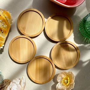 Modern Customizable High Quality Mango Wood and Resin Square Coasters Serving <b>Cup</b> <b>Mat</b> for Home Hotel Restaurant - Product Image 4