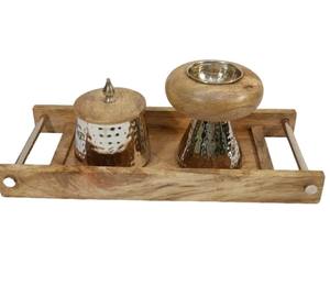 Nouvel ensemble brûleur à bakhoor en bois et métal martelé, design élégant, Madkhan arabe de qualité supérieure pour le Ramadan, l'Aïd, cadeaux festifs, Mubkhar - Product Image 6