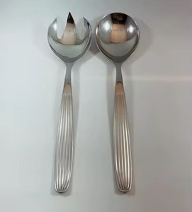 Premium Stainless Steel Salad <b>Server</b> Set Elegant Serving Spoon Fork for Dining and <b>Buffet</b> Service - Product Image 5