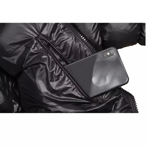 เสื้อแจ็คเก็ตพัฟเฟอร์แบบมีฮู้ด ดีไซน์ลายควิลท์ ให้ความอบอุ่น สวมใส่สบาย ดูมีสไตล์ กันน้ำ เป็นมิตรต่อสิ่งแวดล้อม เหมาะสำหรับแฟชั่นกลางแจ้งในฤดูหนาว - Product Image 5