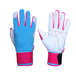 Gants de baseball de qualité supérieure à manches longues, en cuir de chèvre, pour softball, antidérapants, compatibles avec les écrans tactiles, pour frappeurs. - Product Image 1