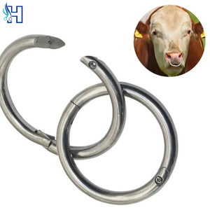 Anillo Nasal para Toro de Acero Inoxidable, Instrumento Veterinario para Inseminación, Personalizable con Logotipo y Marca, Venta al Por Mayor - Product Image 1