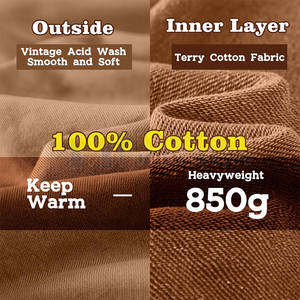 Nouveaux sweats à capuche tendance pour femmes, taille personnalisée, style décontracté en coton, effet délavé, en vente - Product Image 6