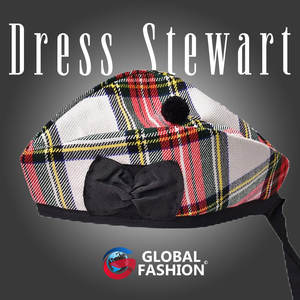 Gorra Glengarry Personalizada 2026 con Banda de Tartán Stewart Auténtica y Diseño Clásico de Corona Plana - Product Image 2