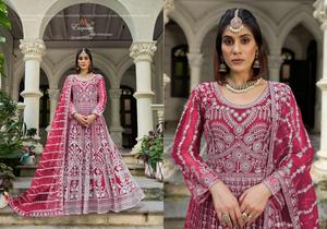 Vestido de Novia de Secado Rápido con Bordado Intenso para Mujer, Traje de Fiesta de la Mejor Calidad, Vestido Anarkali Surat - Product Image 2