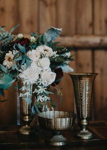 Premium Handmade <b>Gold</b> Metal Flower Vase Contemporary Decorative Accent for Coffee <b>Table</b> <b>Console</b> <b>Table</b> Hotel Lobby Office - Product Image 3