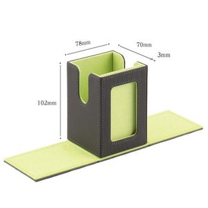 100+ Trading Card Leather Storage Box with Commander Window Display Durable Card Holder for Collectible Cards Collection - Product Image 5