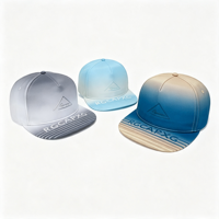 Gorra de béisbol de 5 paneles con parche de silicona triangular estructurado, de poliéster estampado personalizado y visera plana, para proveedor de gorras, gorras personalizadas al por mayor