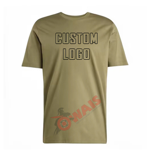 T-shirt en coton gris à manches courtes pour homme, col rond, coupe classique, logo personnalisé imprimé, jersey décontracté, tricoté, respirant, design sur le devant - Product Image 4