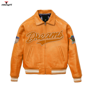 Hot Selling Custom Logo Chenille Patch Canvas Winter <b>Varsity</b> Chenille Embroidery Letterman Baseball Embroidery <b>Jacket</b> for <b>Men</b> - Product Image 3