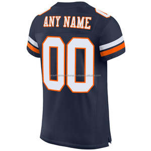 Maillot de football américain personnalisé en gros, court, respirant, en maille, cousu, uniforme de sublimation, tenue d'équipe, match - Product Image 2