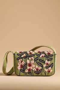 Colección de Bolsos de Lujo Hechos a Mano con Cuentas, Bolsos de Hombro Cuadrados con Cuentas Florales, Bolsos de Noche Rojos Vintage para Mujer, Elegantes y a la Moda - Product Image 2