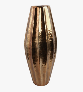 Wholesale Aluminium Matt Handmade Decorative Modern Design Gold Flower <b>Vases</b> <b>Unique</b> Contemporary Shape Luxury Home Interior - Product Image 1